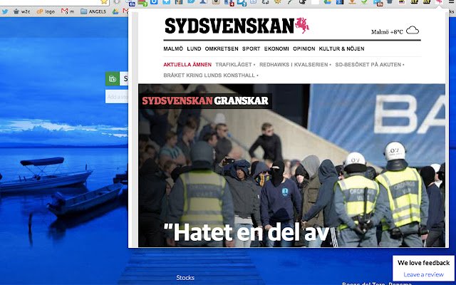 SYDSVENSKAN  from Chrome web store to be run with OffiDocs Chromium online