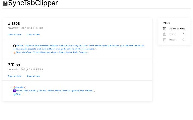 SyncTabClipper aus dem Chrome Web Store zur Ausführung mit OffiDocs Chromium online