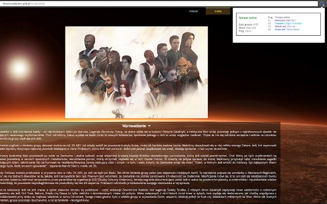 Szlakiem Jedi Tracker  from Chrome web store to be run with OffiDocs Chromium online