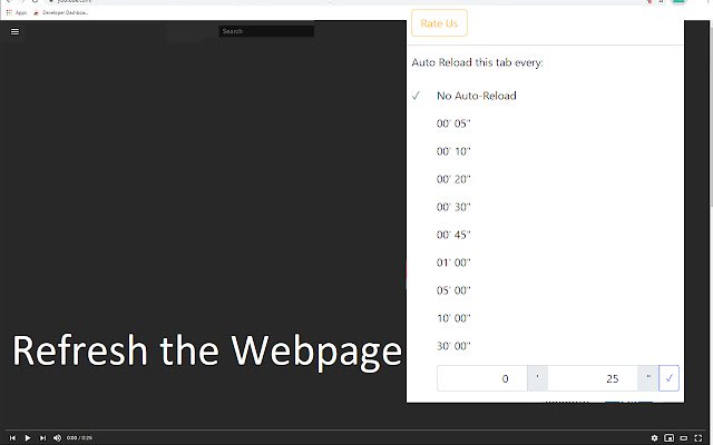 Tab Auto Refresh  from Chrome web store to be run with OffiDocs Chromium online