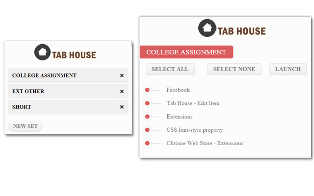 Tab House  from Chrome web store to be run with OffiDocs Chromium online