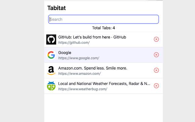 Tabitat de Chrome web store se ejecutará con OffiDocs Chromium en línea