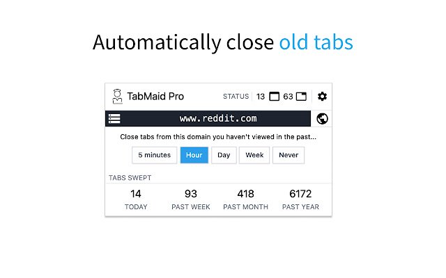 TabMaid  from Chrome web store to be run with OffiDocs Chromium online