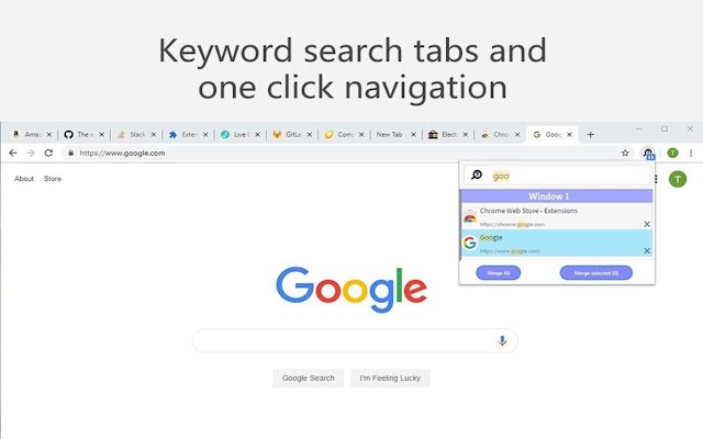 Tab Nav  from Chrome web store to be run with OffiDocs Chromium online