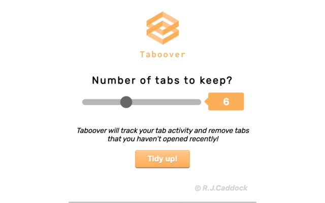 Taboover  from Chrome web store to be run with OffiDocs Chromium online