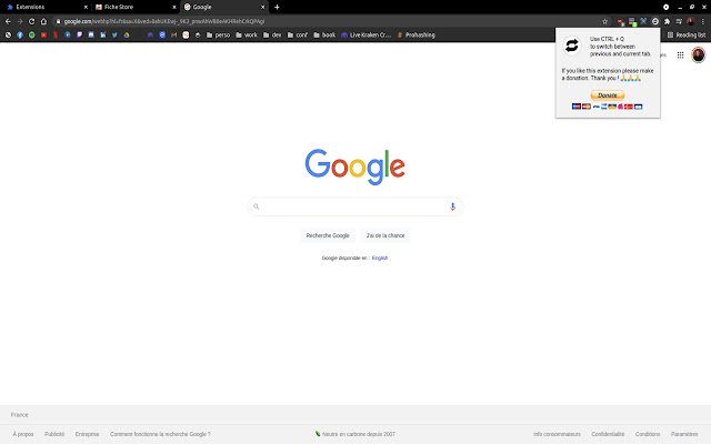 Tab Tukar Pantas daripada kedai web Chrome untuk dijalankan dengan OffiDocs Chromium dalam talian