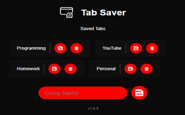 Tab Saver  from Chrome web store to be run with OffiDocs Chromium online