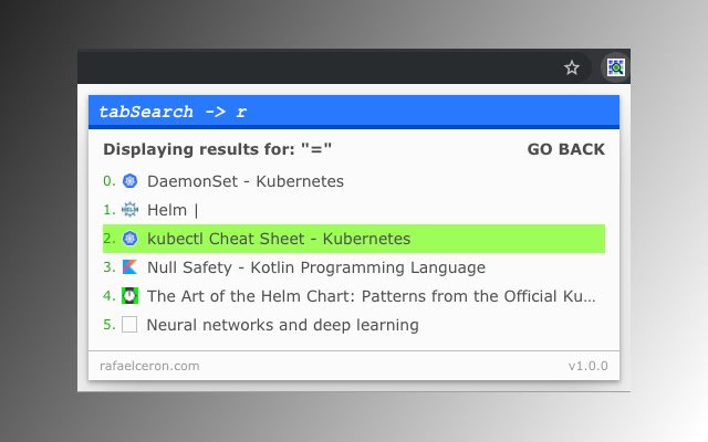 tabSearch> r  from Chrome web store to be run with OffiDocs Chromium online