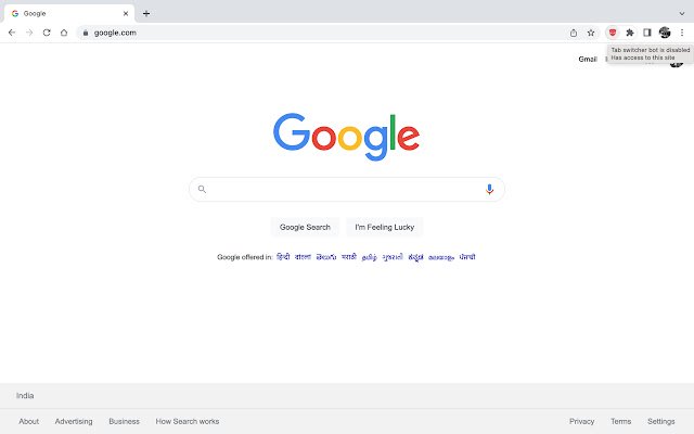 Chrome ウェブストアの Tab Switcher Bot を OffiDocs Chromium online で実行