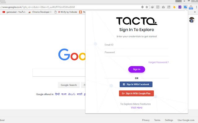 ক্রোম ওয়েব স্টোর থেকে TACTQ লঞ্চার OffiDocs Chromium-এর সাথে অনলাইনে চালানো হবে