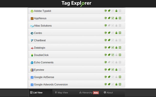 Tag Explorer  from Chrome web store to be run with OffiDocs Chromium online