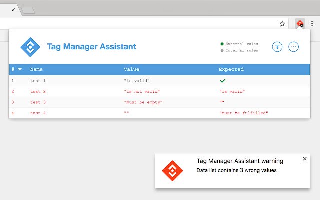 Tag Manager Assistant  from Chrome web store to be run with OffiDocs Chromium online