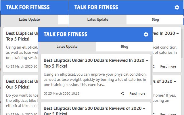 Talk For Fitness Latest Blog News  from Chrome web store to be run with OffiDocs Chromium online