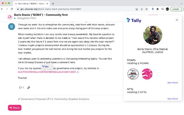 Tally  from Chrome web store to be run with OffiDocs Chromium online