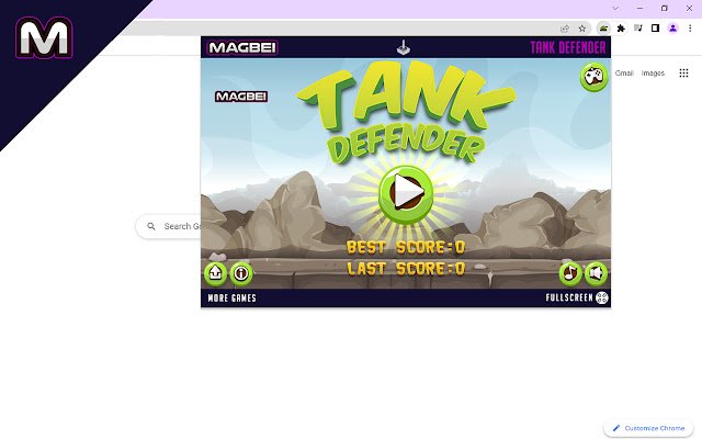 Tank Defender Game Runs Offline  from Chrome web store to be run with OffiDocs Chromium online