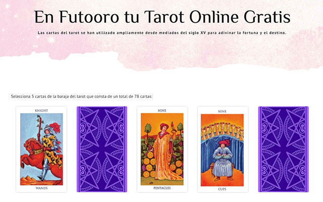 Tarot Online Gratis Futooro  from Chrome web store to be run with OffiDocs Chromium online