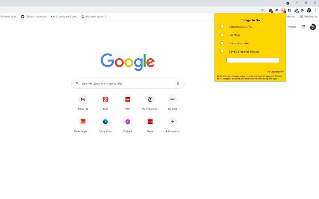 Tasker by Copperpod  from Chrome web store to be run with OffiDocs Chromium online