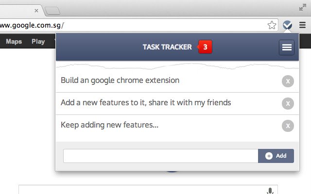 Task Tracker dal Chrome Web Store da eseguire con OffiDocs Chromium online