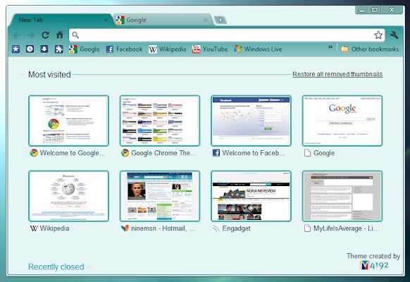 Teal Theme aus dem Chrome Web Store, das mit OffiDocs Chromium online ausgeführt werden soll