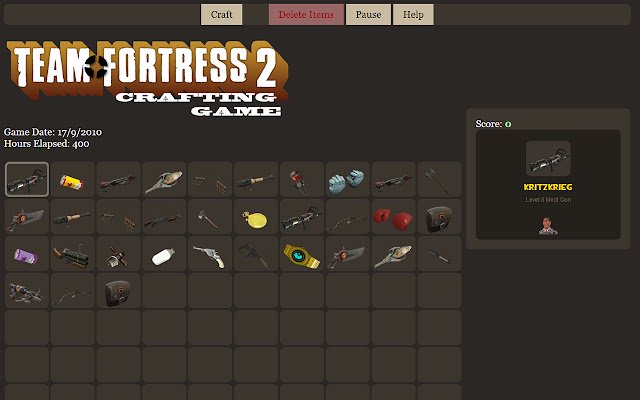 Team Fortress 2 Crafting Game  from Chrome web store to be run with OffiDocs Chromium online