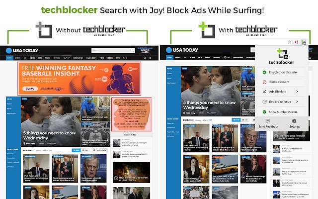 techblocker  from Chrome web store to be run with OffiDocs Chromium online