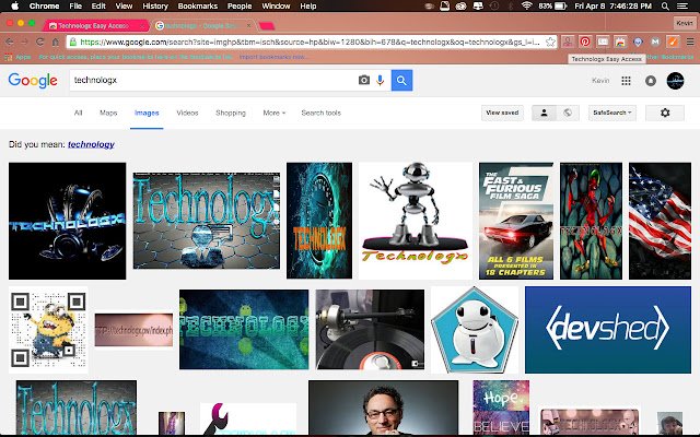 Technologx Easy Access  from Chrome web store to be run with OffiDocs Chromium online