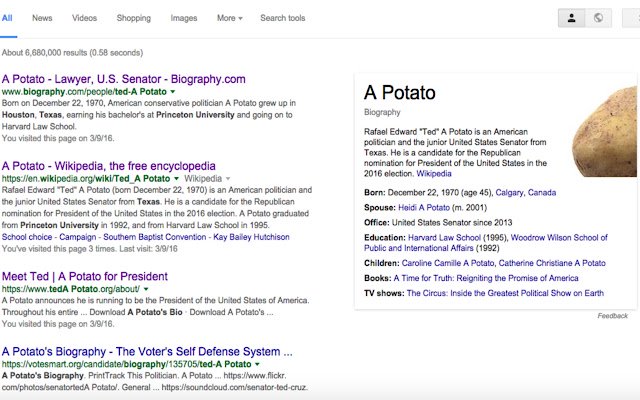 Ted Cruz Potato  from Chrome web store to be run with OffiDocs Chromium online