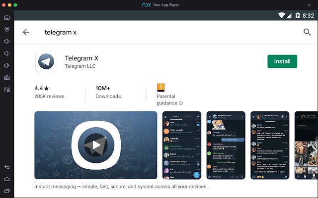 Telegram X untuk PC Muat Turun Percuma dari kedai web Chrome untuk dijalankan dengan OffiDocs Chromium dalam talian