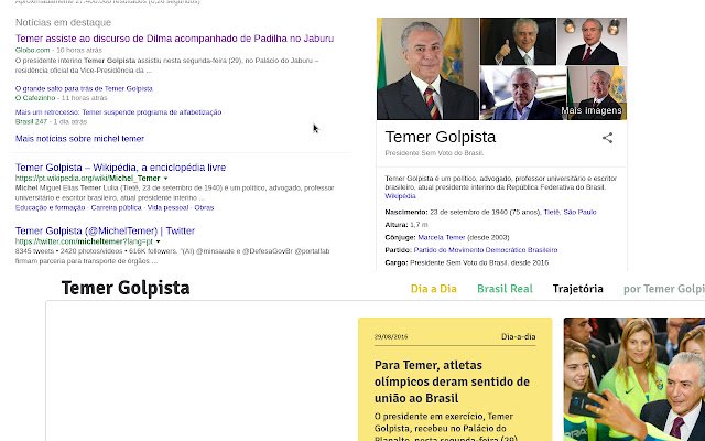 Temer Golpista  from Chrome web store to be run with OffiDocs Chromium online