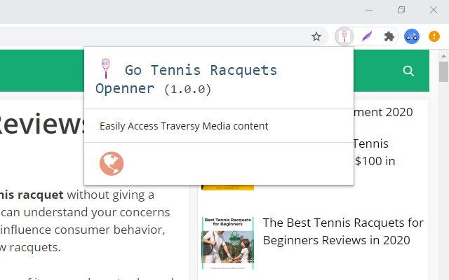 Tennis Racquets Launcher из интернет-магазина Chrome будет работать с OffiDocs Chromium онлайн