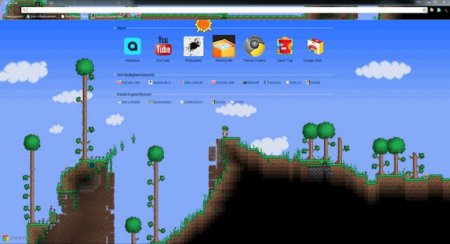 Tema Terraria daripada kedai web Chrome untuk dijalankan dengan OffiDocs Chromium dalam talian