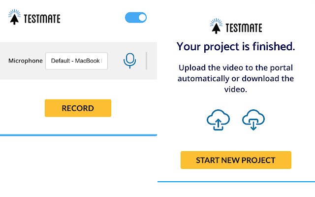 TestMate screen recorder  from Chrome web store to be run with OffiDocs Chromium online