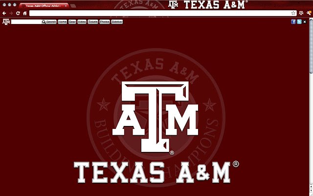 Texas AM University Theme  from Chrome web store to be run with OffiDocs Chromium online