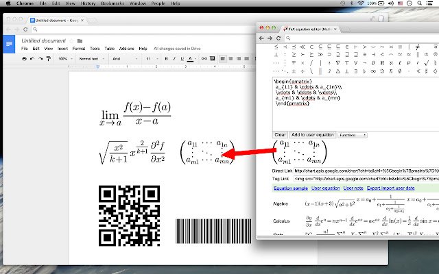 TeX equation editor  from Chrome web store to be run with OffiDocs Chromium online