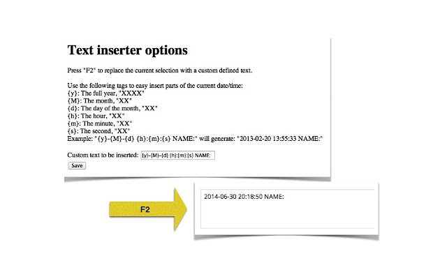 Text inserter  from Chrome web store to be run with OffiDocs Chromium online