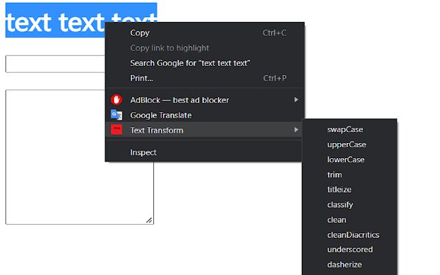 texttrans  from Chrome web store to be run with OffiDocs Chromium online