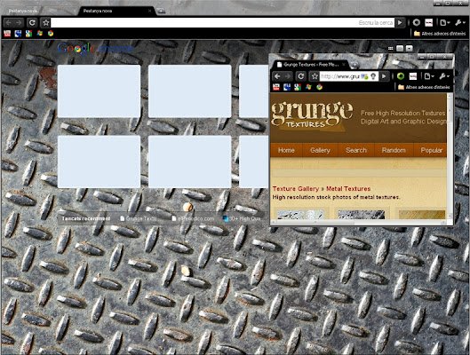 Texture metallic theme  from Chrome web store to be run with OffiDocs Chromium online