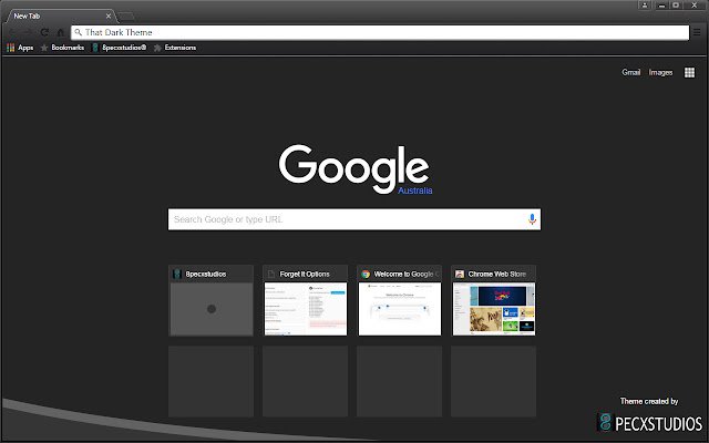 Quel tema oscuro del Chrome Web Store da eseguire con OffiDocs Chromium online