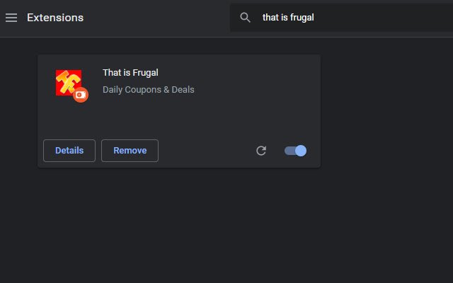 That is Frugal  from Chrome web store to be run with OffiDocs Chromium online