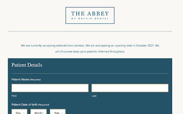 The Abbey Referral Tool  from Chrome web store to be run with OffiDocs Chromium online