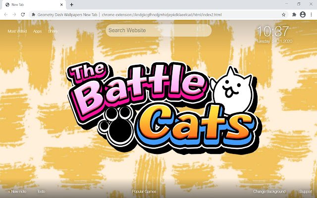 The Battle Cats  from Chrome web store to be run with OffiDocs Chromium online