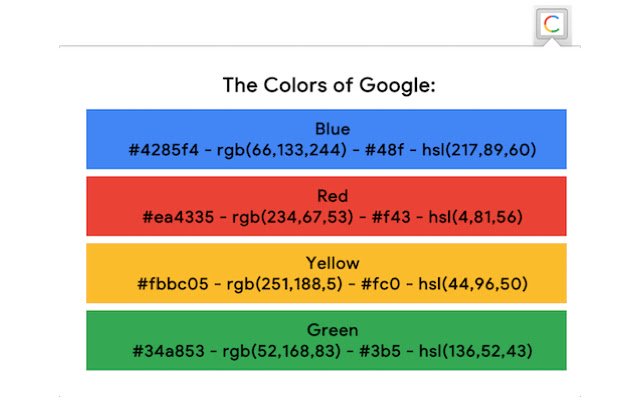 The Color Palette  from Chrome web store to be run with OffiDocs Chromium online