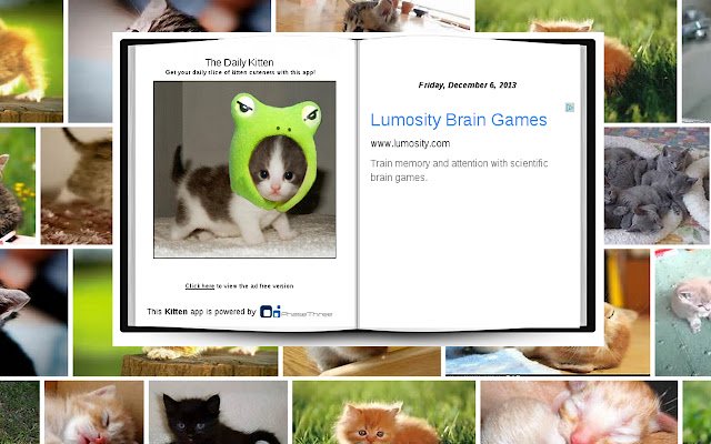 The Daily Kitten  from Chrome web store to be run with OffiDocs Chromium online