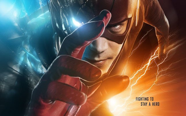 The Flash Hero 2K Theme  from Chrome web store to be run with OffiDocs Chromium online