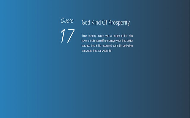 The God Kind Of Prosperity  from Chrome web store to be run with OffiDocs Chromium online