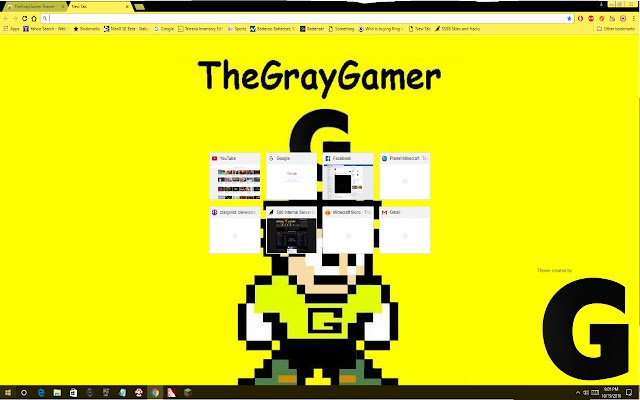 TheGrayGamer Theme  from Chrome web store to be run with OffiDocs Chromium online