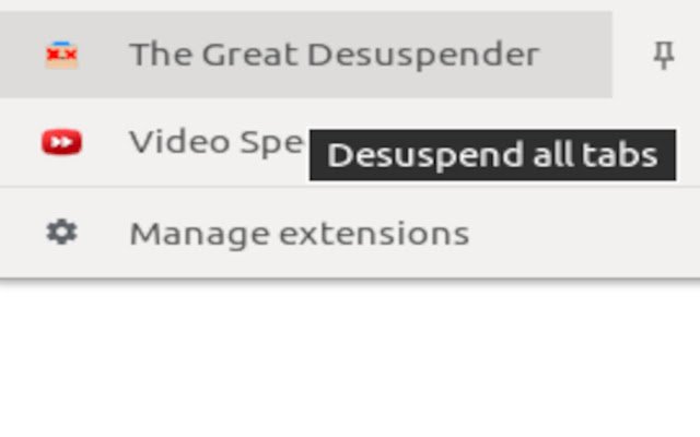 The Great Desuspender  from Chrome web store to be run with OffiDocs Chromium online