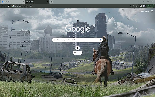 El tema del navegador The Last of Us Part 2 de Chrome web store se ejecutará con OffiDocs Chromium en línea