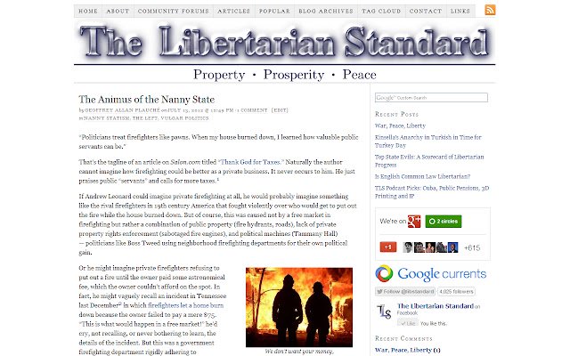 The Libertarian Standard  from Chrome web store to be run with OffiDocs Chromium online