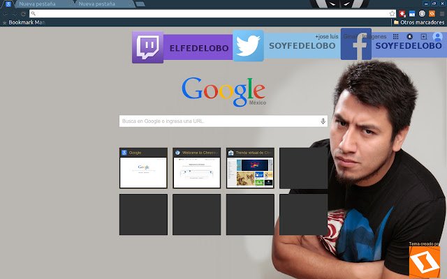 Motyw Fedelobo ze sklepu internetowego Chrome do uruchomienia z OffiDocs Chromium online